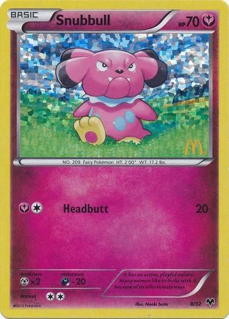 Snubbull (8/12) McDonald's Promos: 2014 Collection​ - Moderately Played Holofoil