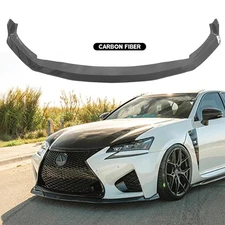 For Lexus GS-F 2016-2020 Carbon Fiber Front Bumper Lip Splitter Spoiler