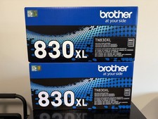 2 Brother TN830XLW TN830XL Black High Yield Printer Toner Cartridge
