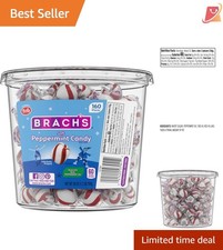 Peppermint Candy Tub 160 Pieces Soft Mints Individually Wrapped for Sharing