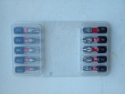 Milwaukee TX PZ BIT Set  T10 T15 T20  T25  T30  PZ1  PZ2 x2 PZ3 PH2