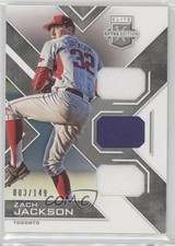 2016 Panini Elite Extra Edition Triple Materials Silver 3/149 Zach Jackson 0s3