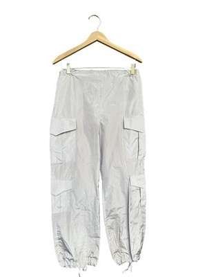 Liviana Conti Tan Lightweight Cargo Jogger Pants M Utility Parachute Trousers