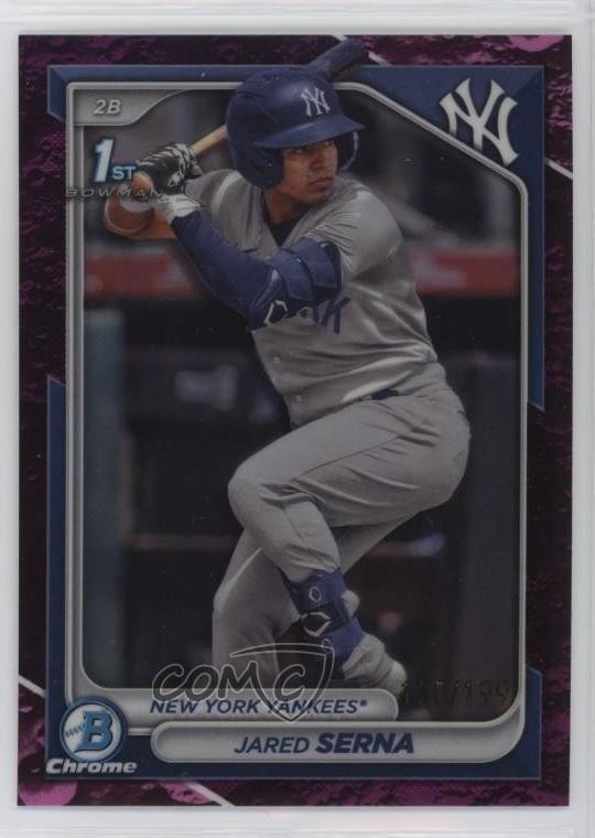 2024 Bowman Chrome Prospects Purple Refractor /250 Jared Serna #BCP-68 1m06