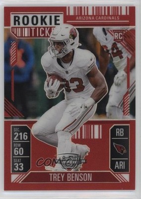 2024 Panini Contenders Optic Ticket Red Prizm 8/199 Trey Benson Rookie RC 0w8p