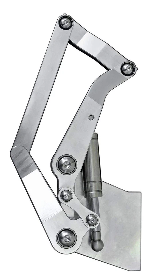 Dobradiças para capô de tarugo All American Billet HH-5557CT 1955-1957 GM Trucks estilo simples - Imagem 3 de 3