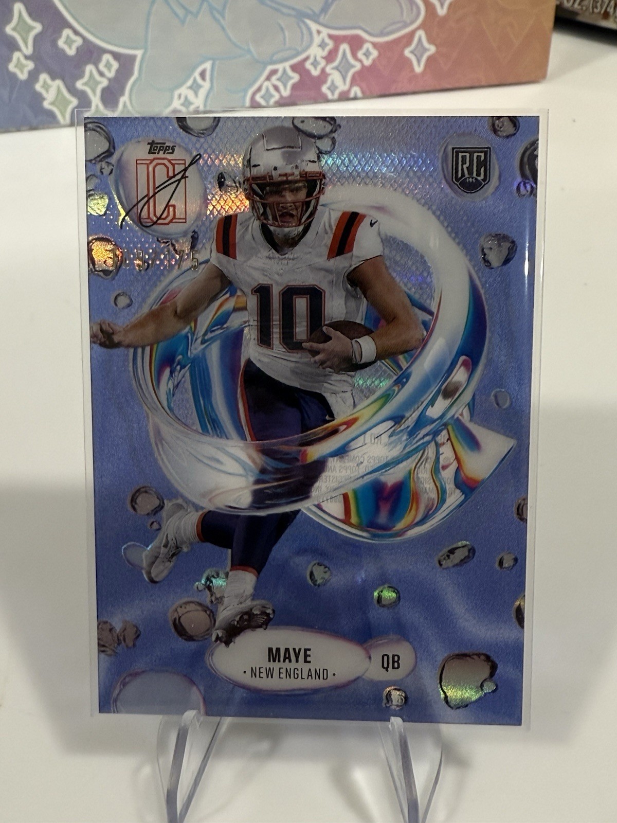 DRAKE MAYE 2024 TOPPS SIGNATURE CLASS #F-3 FLUIDITY RC INDIGO 112/175 PATRIOTS