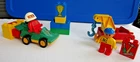 VINTAGE DUPLO LEGO RACING TEAM SET 2599 COMPLETE 1998 racecar towtruck 2 minifig