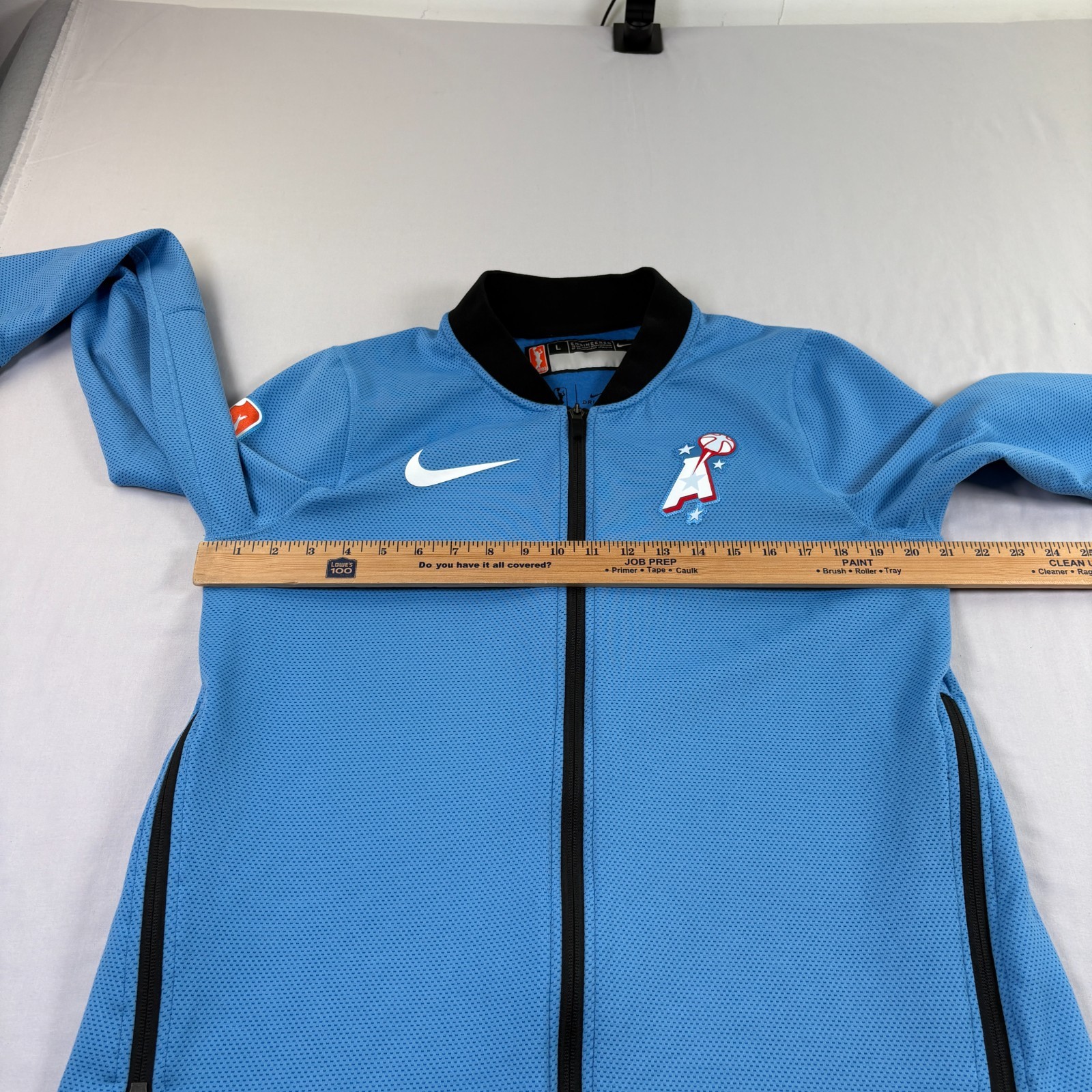 Atlanta Dream Nike Jacket Adult LT Blue Full Zip Team Issued Practice WNBA