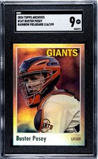 2024 Topps Archives #147 Buster Posey Rainbow Foil /199 SGC9