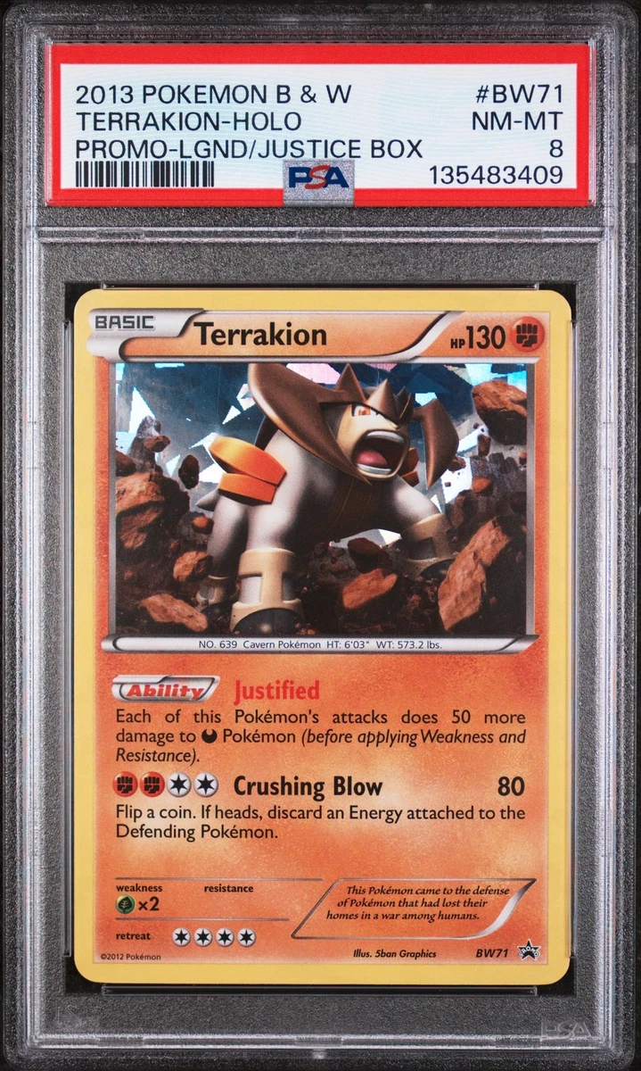 Terrakion Pokémon TCG Professional Sports Authenticator (PSA
