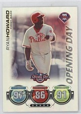 2010 Topps Opening Day Topps Attax Ryan Howard c4h