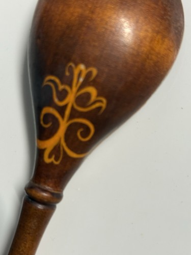 Vintage hand-painted wooden spoon 8.66 Dumas - Picture 4 of 5