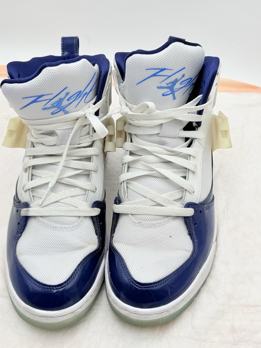 Nike Air Jordan Flight 45 High White Midnight Navy Leather DH0560