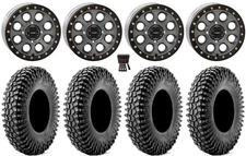 System 3 SB-7 15"Wheels Ti (5+2) 35"Cliffhanger Sticky Tires Wolverine RMAX