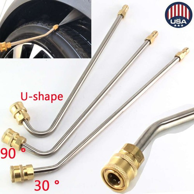 #ad #ad High Pressure Washer Gutter Cleaner Rod Nozzle For Lance Wand 1 4 Quick Connect $10.91