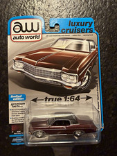 Auto World Luxury Cruisers 1:64 Chevy Impala Coupe Black Cherry UltraRed