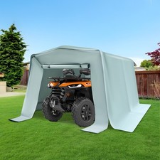 Motorcycle Outdoor Storage Shed Carport with Roll-up Door Carport for Bicycle