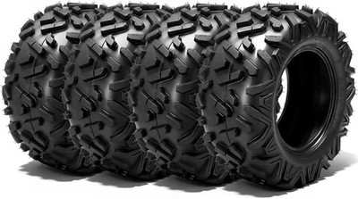 Set of 4 ATV UTV Tires 25x8-12 25x10-12 All Terrain 6 Ply 25x8x12 25x10x12