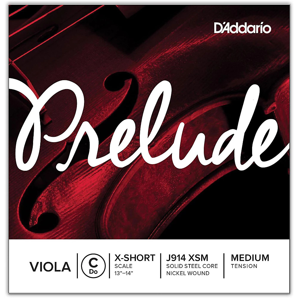 D'Addario Prelude Series Viola C String 12 Extra Short Scale