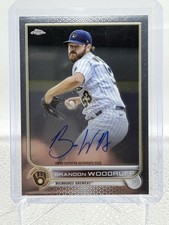 2022 Topps Chrome Brandon Woodruff Veteran Autographs #CVA-BW SP Brewers Auto