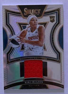 Kiki Iriafen 2025 Panini WNBA Select RC Rookie Selective Swatches Silver Prizm