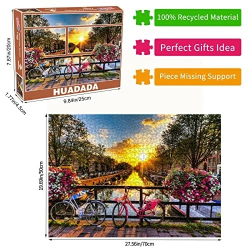 HUADADA Puzzle 1000 Pièces Adultes - Jeu D'Intelligence De l'Art De La Décora... - Photo 2/4