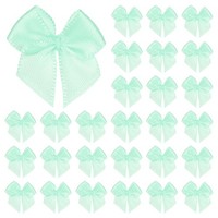 50Er-Pack Mini-Bastelschleifen Aus Band, 1X1 Zoll Zum Basteln, DIY [HellgrüN]