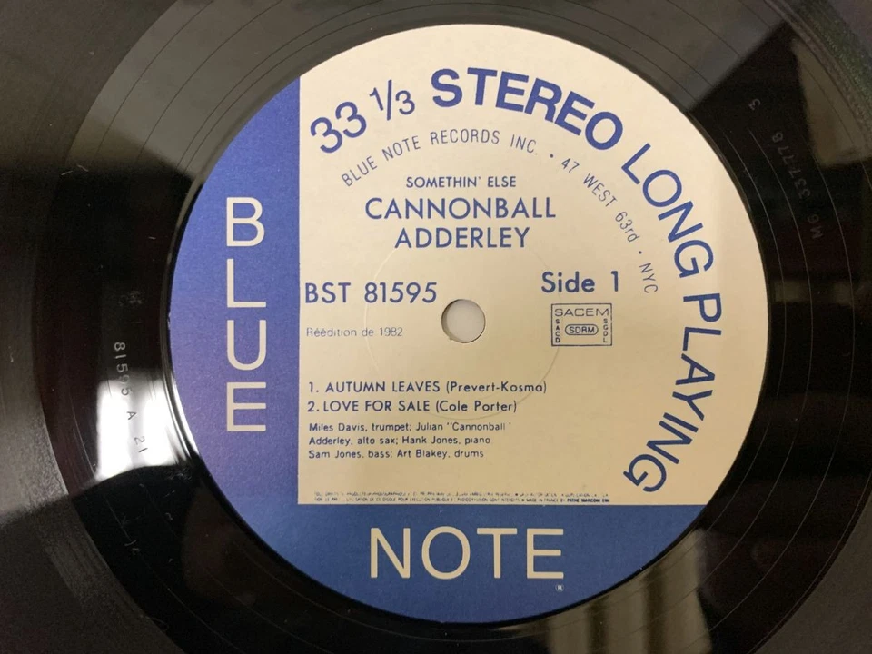 Cannonball Adderley/Miles Davis Somethin' Else Japan LP [57104ER] - Image 2 of 2