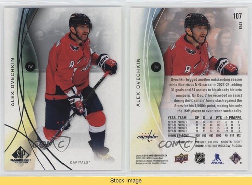 2024-25 Upper Deck SP Game Used Alex Ovechkin #107 READ 0y59 - Bild 3 von 3