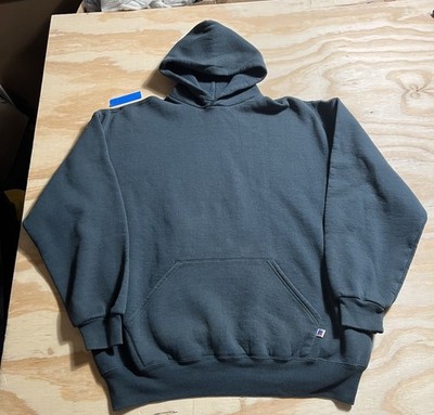 Vintage Russell Athletic Sweatshirt Hoodie Size 2XL Green Blank