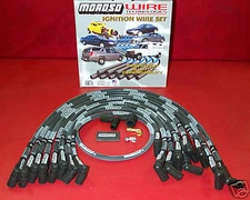 Moroso SBC Race Plug Wires X long Under The Header- Sleeved 9767M