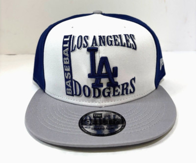 Los Angeles Dodgers MLB NE Retro Sport Snapback Hat~White/Blue/Gray