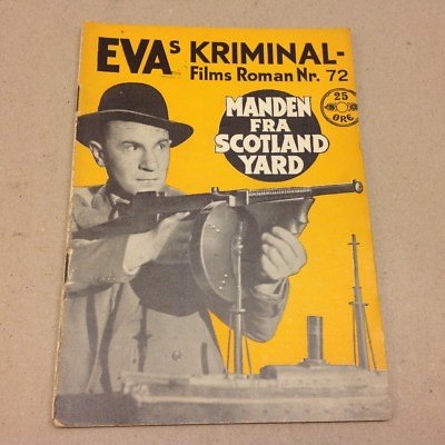Lonely Road Clive Brook Hopper Vintage 1937 Danish Movie Novel ''EVAs Kriminal...