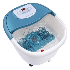 Foot Spa Bath Massager with Heat, Bubbles, and Vibration, Digital Temperature Co