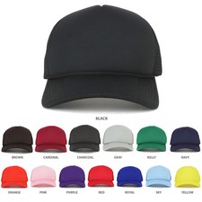 Kid's Youth Size 5 Panel Structured Foam Mesh Trucker Cap - FREE SHIPPING