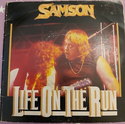 Samson Life On The Run Double 7'' Vinyl 1982 co written with Bruce Dickinson