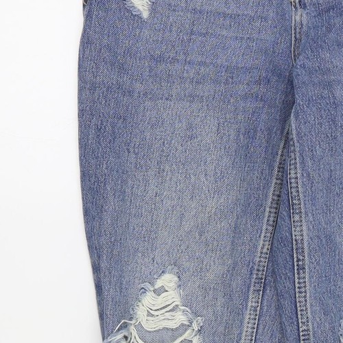 Topshop Womens Blue Cotton Blend Boyfriend Jeans Size W25 L28 - Picture 12 of 12