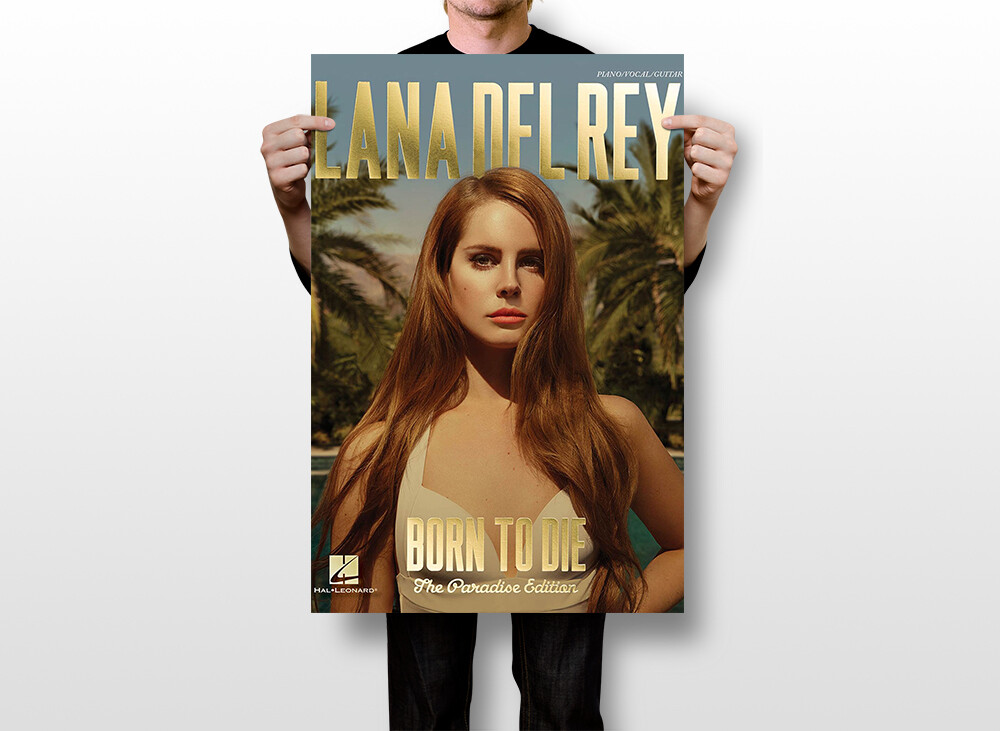 Poster su tela, motivo: Lana Del Rey, Born to Die, stile retrò, per camera da letto, decorazione per ufficio, camera da letto, regalo, senza cornice, 30 x 45 cm