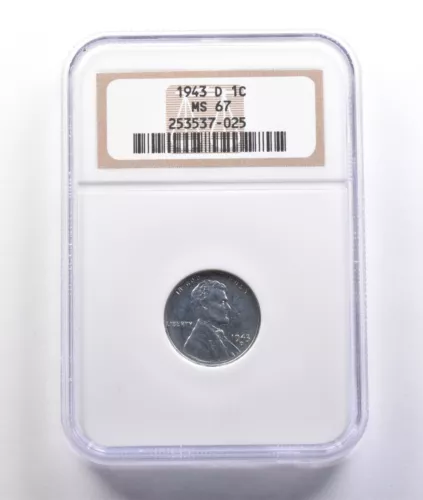 1943-D Lincoln Wheat Cent MS67 NGC *6815