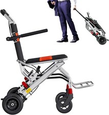 Urge Medical Ultra-Lightweight Portable Folding Wheelchair with Handbrake