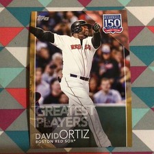 #80 David Ortiz red sox 5x7 - 04/10 made Gold 2019 Topps 150 Years of Greatest