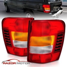 Fit 1999-2004 Jeep Grand Cherokee Redclear Tail Lights Pair Fit 1999-2004 Jeep Grand Cherokee Redclear Tail Lights Pair