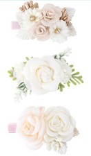Flower Hair Clips Set Of 3