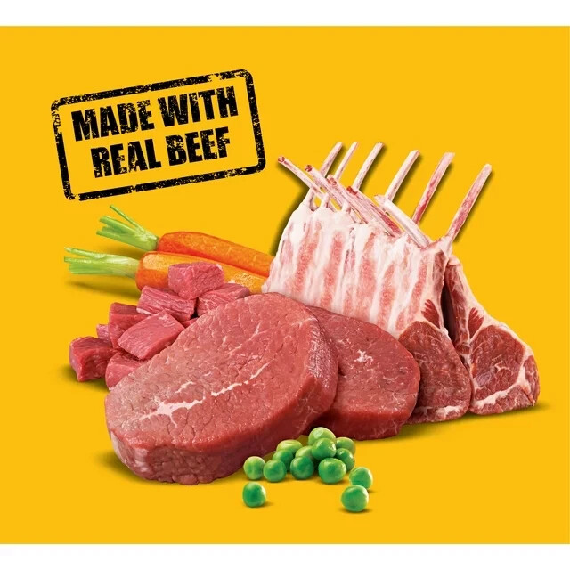 2 Pack Pedigree High Protein Beef & Lamb Dry Dog Food for Adult Dog, 18 lbs