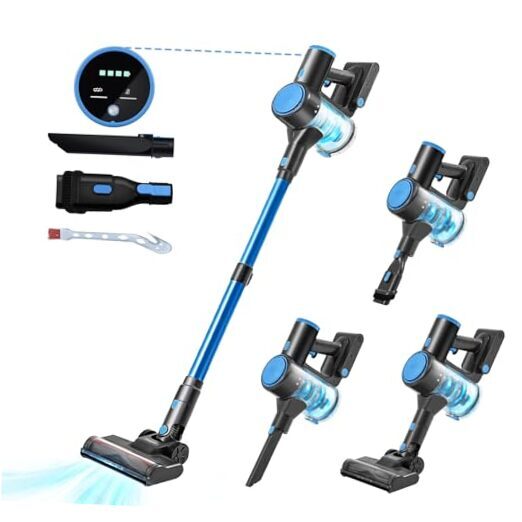 Cordless Vacuum Cleaner, Vacuum Cleaners for Home with Power Suction