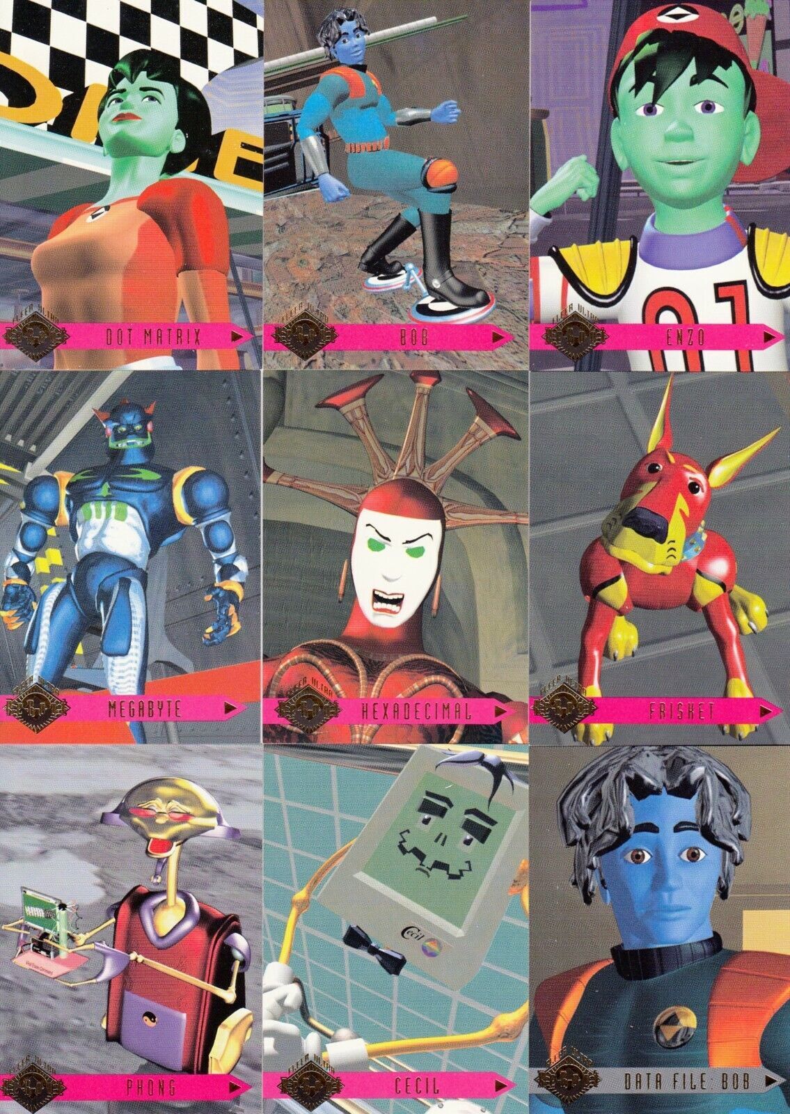 REBOOT FLEER ULTRA 1995 SET OF 150 CARDS