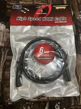 Pearstone Standard Series HDMI to HDMI High-Speed Ethernet Cable - Black, 6'