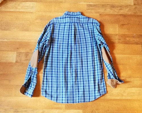$79.50 Cremieux men's medium VINTAGE TWILL blue plaid shirt NEW - Bild 2 von 5