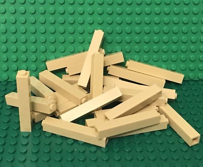 Lego 25 Pieces Tan 1x1x5 Brick / City / Friends / Creator Building Bulk Parts